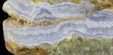 Polished Blue Lace Agate Slice - South Africa #128431-1